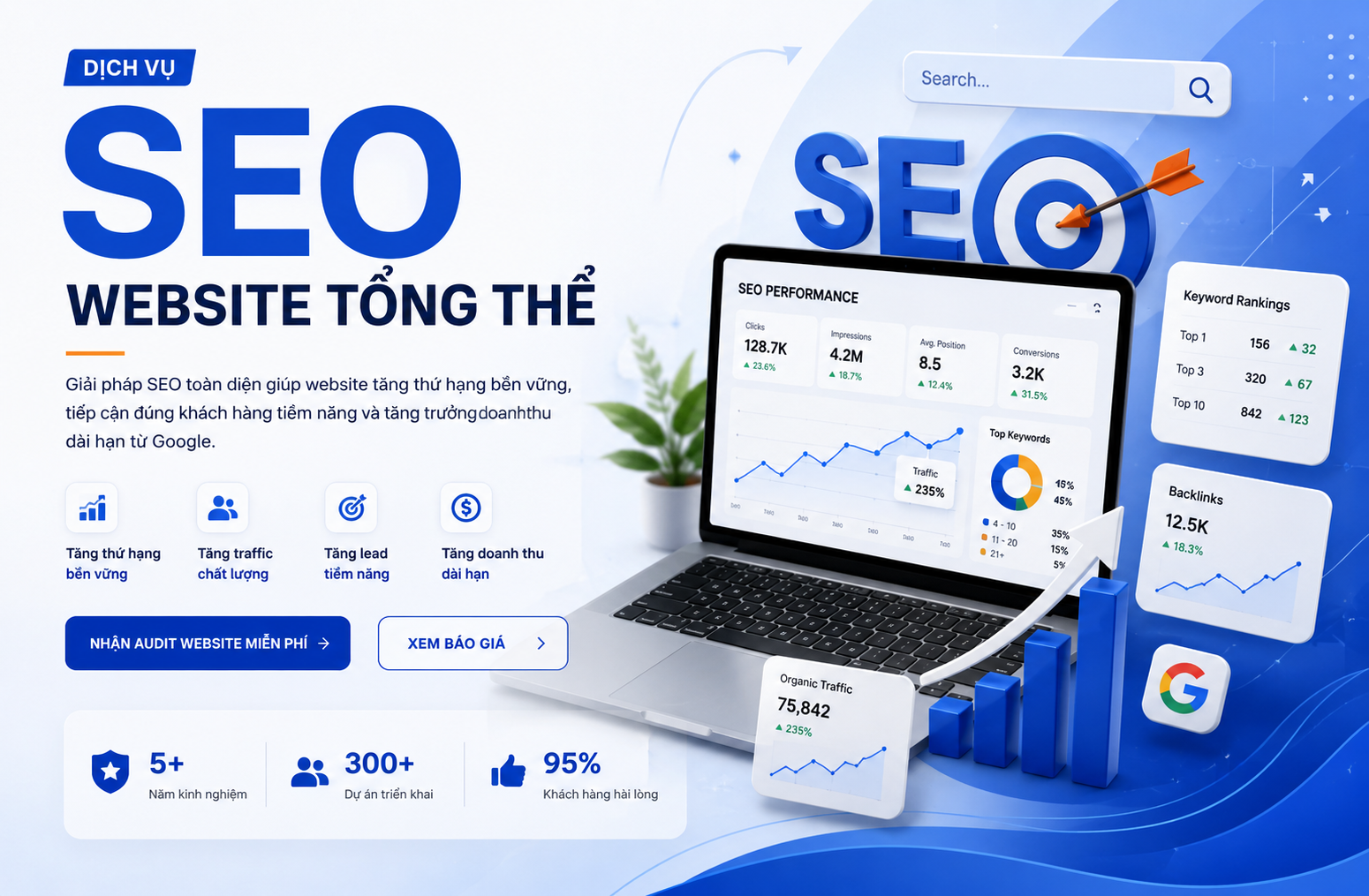 Dịch vụ SEO Website tổng thể